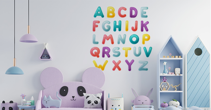 Alphabet Wall Stickers for Kids 