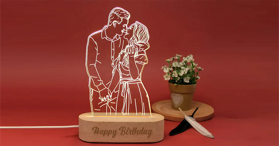  Personalised 3D Lamps