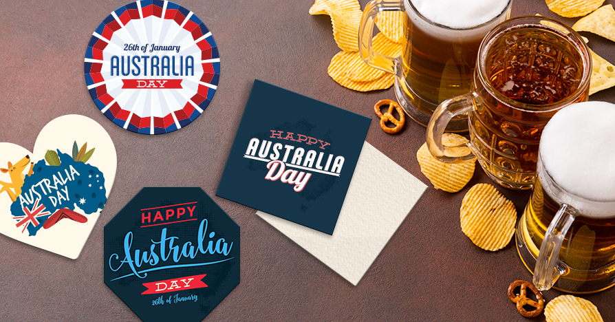 Custom Photo Coaster for Australia Day