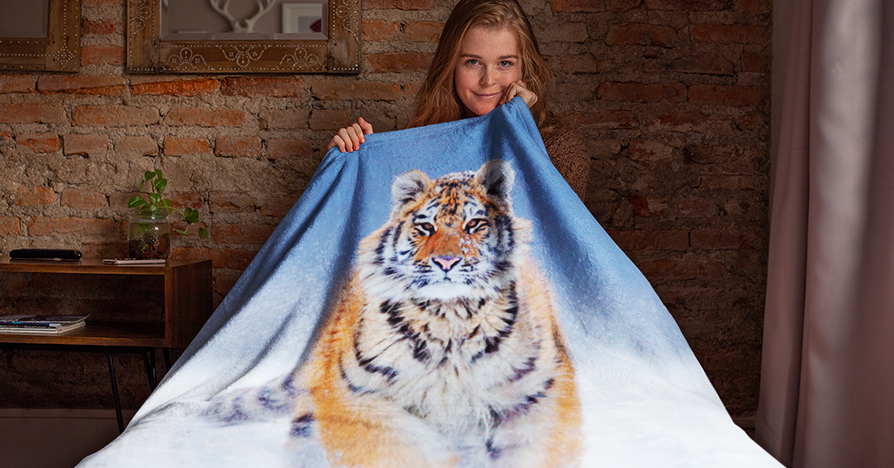 Photo Blanket for World Wildlife Day Gift Idea