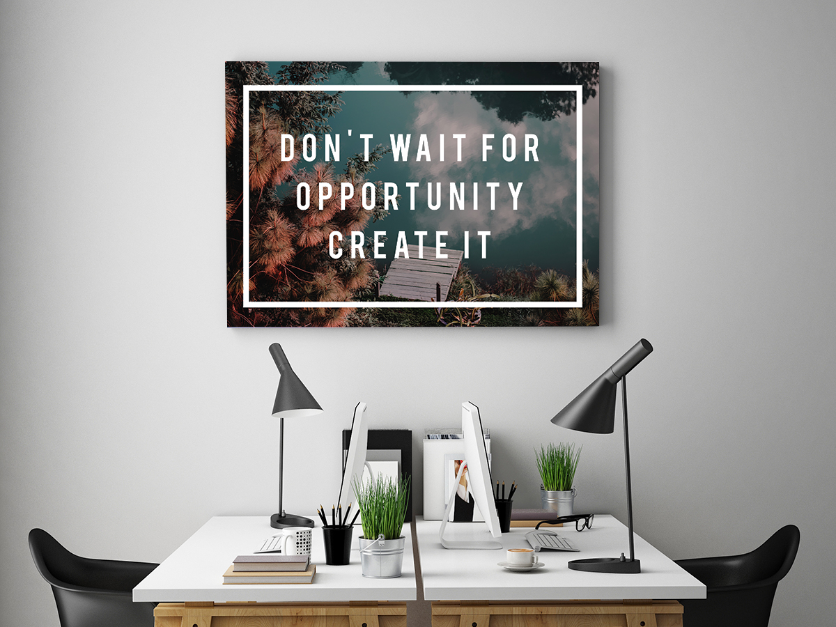 Print Quotes on Canvas for office space
