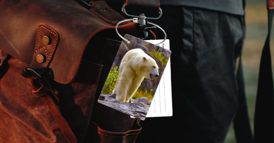 Luggage tag for World Wildlife Day Gift Idea
