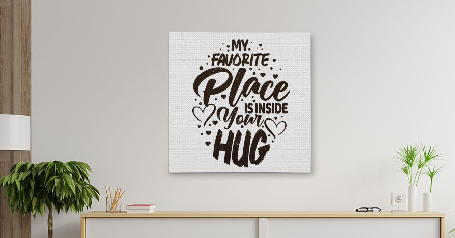Quotes on Canvas for National Hug Day