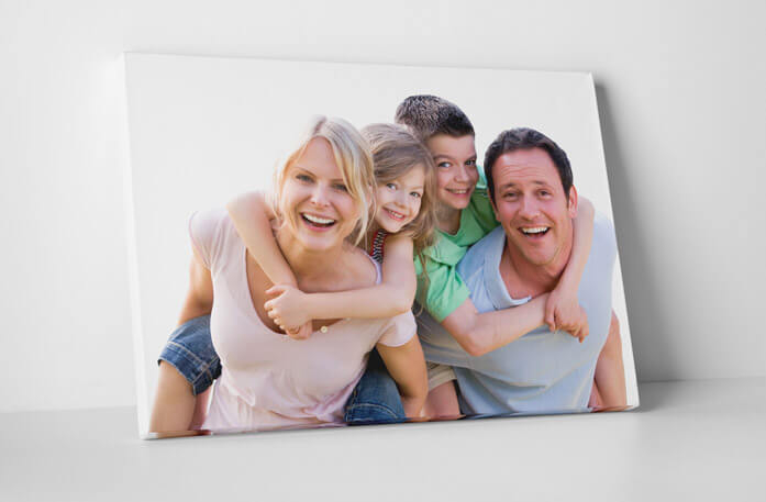 Family with Smiley Photo on Canvas from canvaschamp.com.au