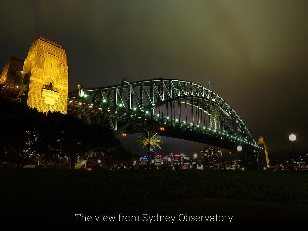 The view from Sydney Observatory
