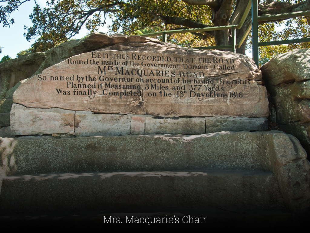 Mrs. Macquarie’s Chair