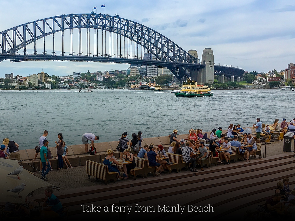 Take a ferry from Manly Beach
