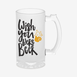 Personalised wish you were beer mug australia