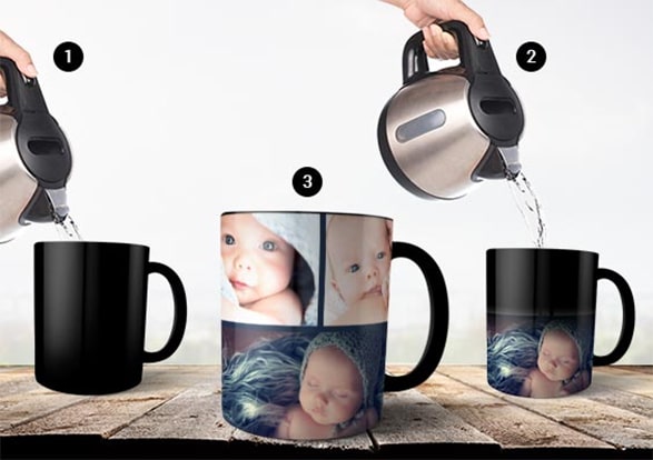 Create Colour-Changing Magic Photo Mugs