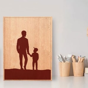 Engraved Wood Plaque Father's Day Sale 
