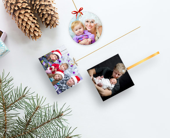 Gift Personified Christmas Photo Ornaments