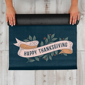Printed Yoga Mat Thanksgiving Gift