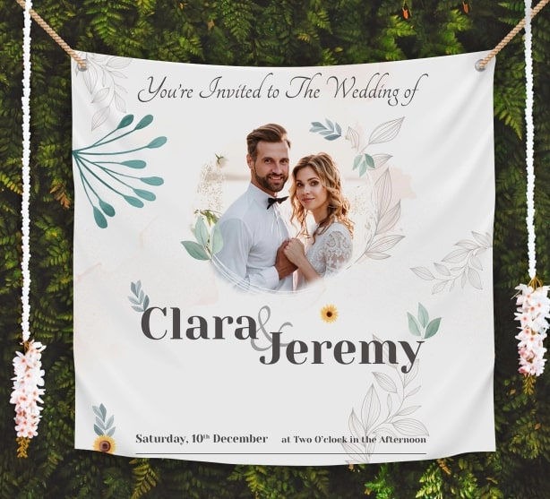 Wedding Canvas Banner